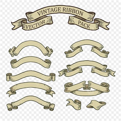 vintage ribbon vector.